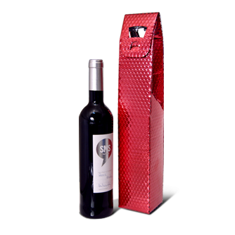 borsa metallizzato per bottiglie di vino
